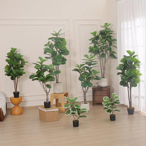Maison Jardin Supermarché Décoration Artificielle Fiddle Arbre Faux Fiddle Arbre Plantes Bonsaï - Product Image 1