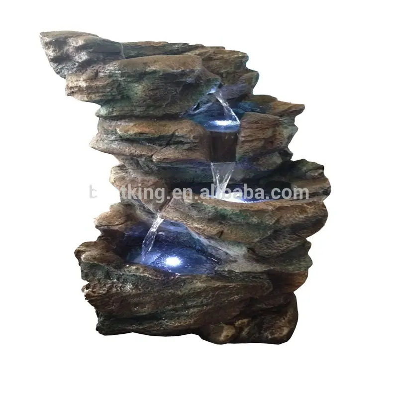 2021 beliebtesten polyresin stein hause brunnen hergestellt in China