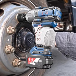 Llave de impacto sin escobillas Dongcheng de 20V con batería de litio de 6.0Ah, herramienta eléctrica de alta resistencia para reparación automotriz - Product Image 1