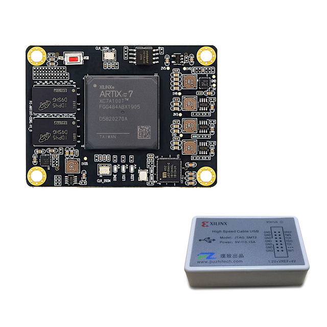 Puzhi PZ-A7100T-SOM Xilinx Artix-7 FPGA Development Board with 1GB DDR3 Gigabit Ethernet 4 GTP Pairs
