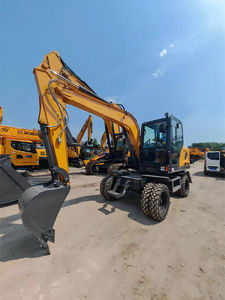 Nouvelle mini-excavatrice hydraulique sur roues de 8 tonnes XE80WG, machine de terrassement, mini-excavatrice de chantier - Product Image 4