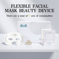 Appareil de beauté facial à micro-courant Lumikitten - Soin des yeux, hydratation, stimulation de l'absorption, raffermissement et contouring (6 pads)