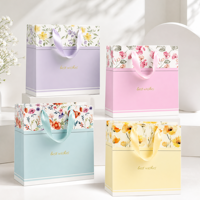 Tas Kado Kertas Mewah Pola Premium Harian, Tas Kemasan Belanja yang Dapat Digunakan Kembali untuk Hadiah Sehari-hari