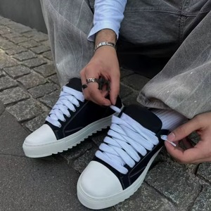Men's Canvas Upper Lace-Up Shoes Breathable Mesh Lightweight Durable Comfortable <b>Height</b>-<b>Increasing</b> Sporty Fashion Trend - Product Image 3