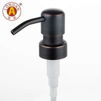 Pompe à savon en acier inoxydable 304, pompe à shampoing en métal, construction solide en métal, pour lavage des mains