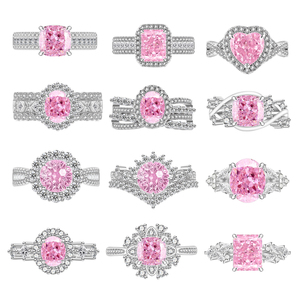 Anillo Vintage de Cobre con Zafiro Rosa Brillante, Joyería para Fiesta de Cóctel, Regalo de Aniversario - Product Image 1