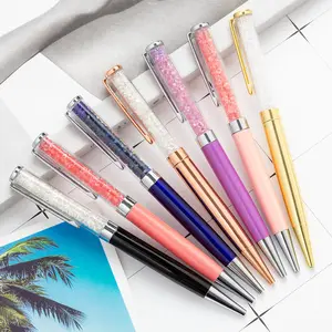 2023 New Arrival High Quality Luxury Pen With Crystal Refilled Metal Ball Pen For School And Supplier