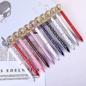 Stylo à bille en métal avec logo personnalisé Ys89, imprimé, couronne, cadeau d'entreprise, activité commerciale, avec diamant en cristal - Product Image 3