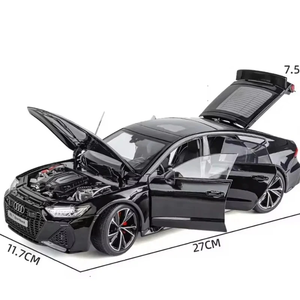 Auto Deportivo de Lujo Au-di RS7 Sportback, Modelo a Escala 1:18 de Metal Fundido a Presión, Edición con Llave de Control Remoto, Tamaño Grande, Coleccionable - Product Image 3