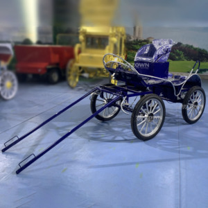 Venta Directa de Fábrica: Carro de Entrenamiento para Caballos de Maratón y Turismo, Azul Oscuro, Arrastrado por Poni, en Venta - Product Image 2