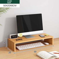 Support surélevé pour écran d'ordinateur de bureau en gros, support de moniteur d'ordinateur surélevé, boîte de rangement de bureau, étagère de rangement