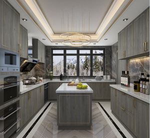 Armoire moderne de luxe en contreplaqué imperméable, personnalisable, protection de l'environnement, grand rangement, multifonctionnelle, facile à nettoyer - Product Image 5