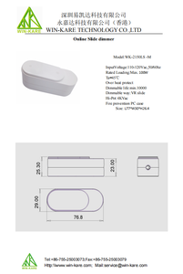 Gradateur coulissant American Standard 110-120V 100W utilisé pour les lampes telles que les lampes de table et les lustres - Product Image 6