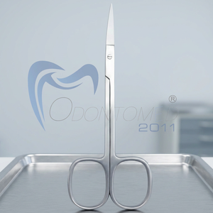 Odontomed 2011 ODM-24-9F Instrumentos Quirúrgicos Tijeras para Iris Punta Recta Acero Inoxidable 12cm Certificado CE Clase I Uso Hospitalario - Product Image 2