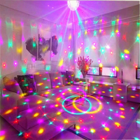 3W Farbige Disco-Bühnenlampe E27 LED Kristall-Zauberkugel-Lampe Automatisch Rotierende RGB-Partybeleuchtung für Party KTV