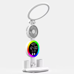 Rechargeable Plug-in LED <b>Desk</b> Lamp Dimming Foldable Reading Light Eye Protection Table Lamp for Kids <b>Digital</b> <b>Clock</b> Eco-Friendly - Product Image 4