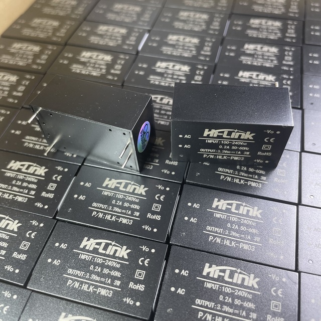 HLK-PM03 Through Hole AC-DC Isolated Power Supply Module 3W 3.3VDC Output for AC to DC Voltage Conversion Control Circuit