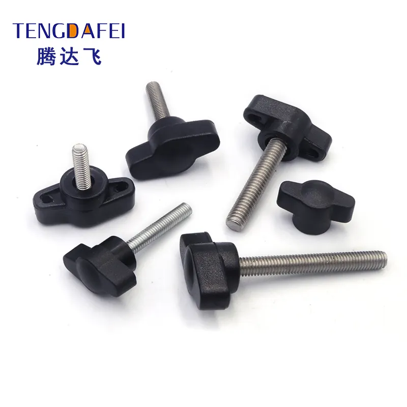 Customized T-Type Bakelite Handed Screw M4 M5 M6 Plastic Knob Thumb Screw