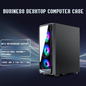 Manmu Nhà Máy Trong Kho Đầy Đủ Tháp Nhôm Hợp Kim <span class=keywords><strong>CPU</strong></span> Tủ Màu Đen Side Bảng Điều Chỉnh ATX Máy Tính Chơi Game Trường Hợp - Product Image 5
