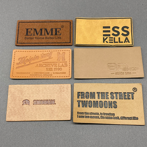 Tùy Chỉnh Khắc Laser Thương Hiệu Logo Da Dập Nổi Sửa Chữa Vá Nhãn Khoảng Trống Tag Giả Da PU Các Bản Vá Lỗi Cho Quần <span class=keywords><strong>Jean</strong></span> Beanie Hat - Product Image 3