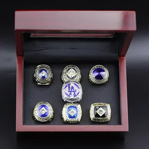 7PCS Los Angeles Dodgers Championship Ring M LB Baseball Championship Ring Men's Jewelry