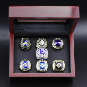 7 stuks Los Angeles Dodgers kampioenschapsring MLB honkbal kampioenschapsring heren sieraden - Product Image 1