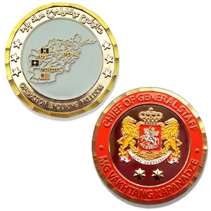 标志圆形钻石波浪边缘奖励硬币金属空军奖章硬币定制纪念品黄铜硬币
