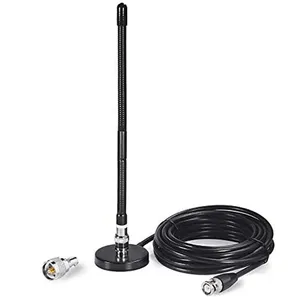 Antenne aérienne CB avec base magnétique souple et connecteur BNC PL259 27 MHz pour antenne à base magnétique 771 Magneti - Product Image 1