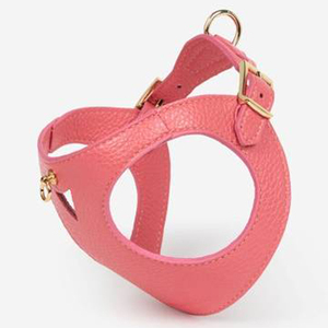 Personalized Pink PU <b>Leather</b> Dog <b>Harness</b> with Comfort Features XS-XL Sizes for Walking Small Dogs - Product Image 4
