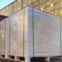 Personnalisation du prix de vente directe du fabricant de papier d'art avec des matériaux recyclés Panneau arrière recto verso double face Dos gris