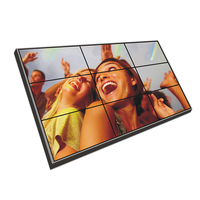 Mur vidéo LCD le plus populaire 55 pouces 46 pouces 0.88mm écran TV 2x2 large LED intérieur 3x3 mur vidéo mur d'affichage de signalisation numérique
