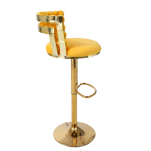 Luxuriöse Moderne Verstellbare Barhocker mit Rückenlehne für Hausbar, Outdoor & Wohnzimmer Drehstühle - Product Image 4