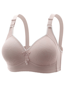 Nuovo Stile <span class=keywords><strong>Reggiseno</strong></span> Sexy in Pizzo <span class=keywords><strong>Senza</strong></span> <span class=keywords><strong>Ferretto</strong></span> Taglie Forti da Donna, <span class=keywords><strong>Reggiseno</strong></span> <span class=keywords><strong>Senza</strong></span> <span class=keywords><strong>Ferretto</strong></span> con 4 File e 3 Chiusure, Coppe Imbottite in Spugna, Lingerie per Mamme, Ingrosso - Product Image 6