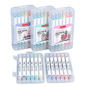 ใหม่มาถึงฟลูออเรสเซนต์ที่มีสีสันคู่สิ้นสุดการออกแบบ12/24/36สีเครื่องดื่มแอลกอฮอล์ตามศิลปะเครื่องหมายชุด - Product Image 1