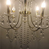 Lustres LED modernes de luxe en acrylique de style européen pour salon, lustre de style français pour mariage, hall d'hôtel