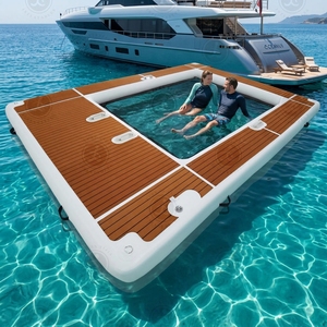 Nouvelle plateforme flottante gonflable personnalisée 2026, style populaire, avec filet pour yacht, mer, lac, <span class=keywords><strong>piscine</strong></span> - Product Image 2