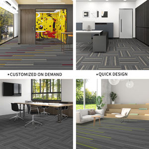 Losetas de Alfombra Comerciales de Polipropileno Modernas y de Lujo con Diseño de Rompecabezas para Hoteles y Oficinas, con Cuadrados de Suelo Encastrables - Product Image 3