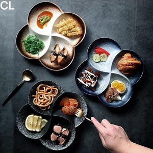 Ensemble de dîner de haute qualité de style <span class=keywords><strong>japonais</strong></span>, bol en céramique rétro créatif, assiette à vaisselle émaillée design - Product Image 1