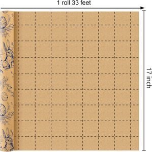 Easter gift wrapping <b>paper</b> Cartoon rabbit and egg <b>pattern</b> kraft <b>paper</b> With back slits Customizable - Product Image 2
