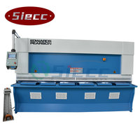 Cizallamiento eléctrico máquina de corte de hierro automático de hoja ss ms, cortador de acero de metal de prensa máquina de corte de guillotina usada cnc hidráulica