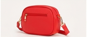 Sac à main en cuir de veau rouge de qualité supérieure, sac à bandoulière pour femme - Product Image 2