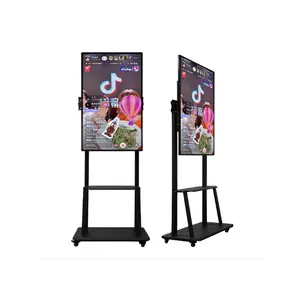 43 Inch Floor Type Live Broadcast Machine Vertical Stream Live Interactive Screen Display