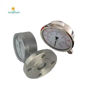 1inch 5000 6000 PSI back connection high pressure gauge for Paintball regulator