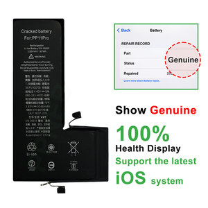 Batterie OEM authentique 100 % Health Decode pour iPhone 11 12 13 Mini 14 15 16 <span class=keywords><strong>Pro</strong></span> Max – Sans message d'erreur, certifiée CE MSDS - Product Image 1