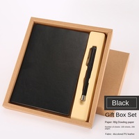 Carnet de notes de bureau personnalisé A5 en similicuir, carnet épais, agenda, planificateur de travail, logo/code QR personnalisé, boîte cadeau