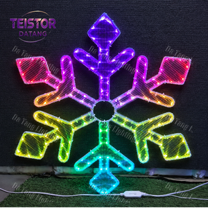 ไฟประดับรูปเกล็ดหิมะ LED กันน้ำ สำหรับติดตั้งภายนอกอาคาร เช่น สวนสาธารณะ และโครงการตกแต่งภูมิทัศน์ตามฤดูกาล - Product Image 6