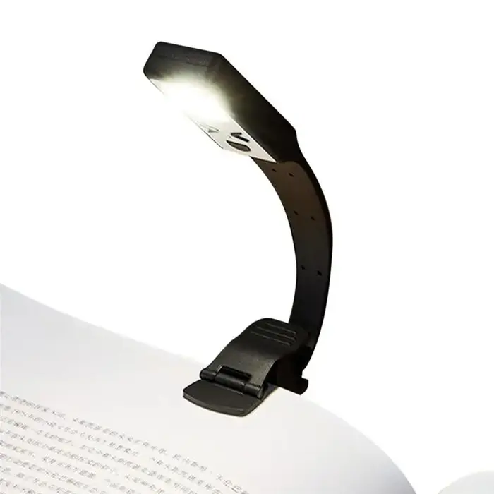 독서 빛에 최신 클립 9 LED 유연한 책 빛 360 도 회전 충전식 책 독서 램프 거실 화이트 55