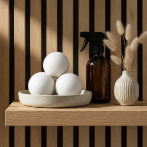 Adoucissant naturel pour tissus, pochette en coton, feutre de laine de Nouvelle-Zélande fait main, boules de séchage en laine réutilisables pour adoucir le <span class=keywords><strong>linge</strong></span> - Product Image 1