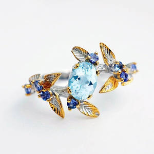 Anello alla Moda Hip Hop con Zirconi per Bambini, Anello Religioso con Gemma e Tecnologia di Incastonatura a Griffe, in Ottone Placcato - Product Image 4