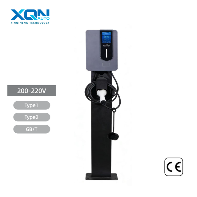 Smart Freestanding EV Charger 11kW SECC V2X V2G V2L V2H Type1/Type2 AC Charger CE TUV Certified Home & Commercial Use